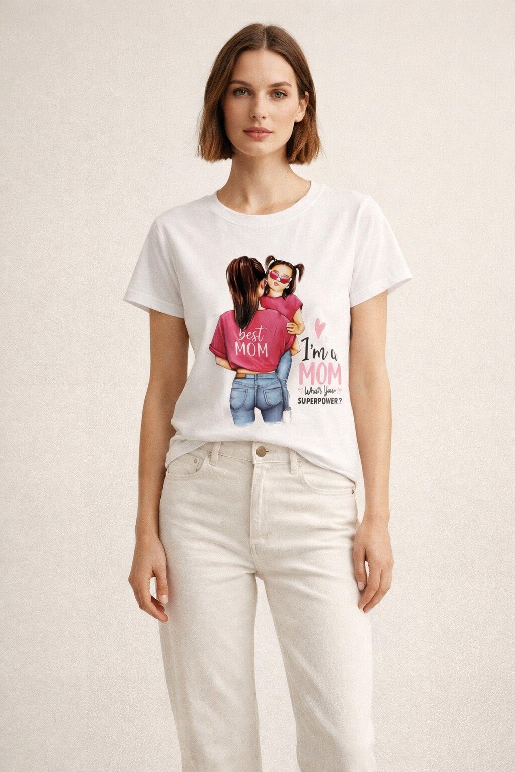 Mayorista KIS₂ - CAMISETA ESTAMPADA CÓMODA MANGA CORTA CUELLO REDONDO TALLA ÚNICA