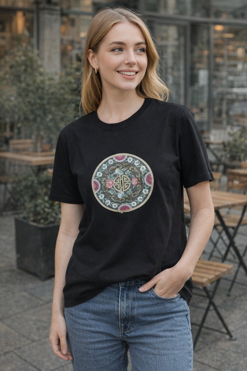 Grossista KIS₂ - TSHIRT CON STAMPA COMODO TAGLIA UNICA