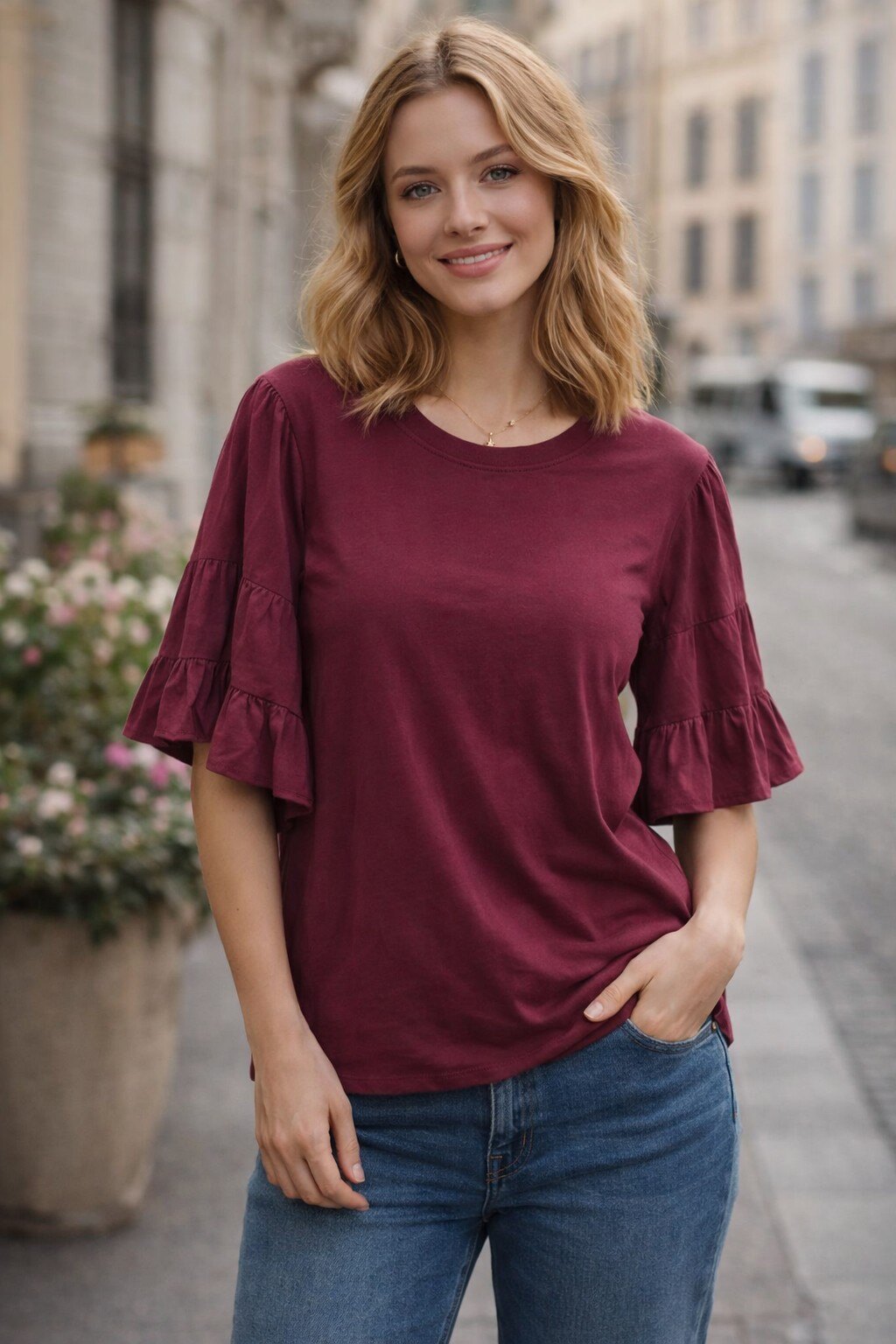 Wholesaler KIS₂ - Comfortable short sleeve crew neck solid color one size t-shirt