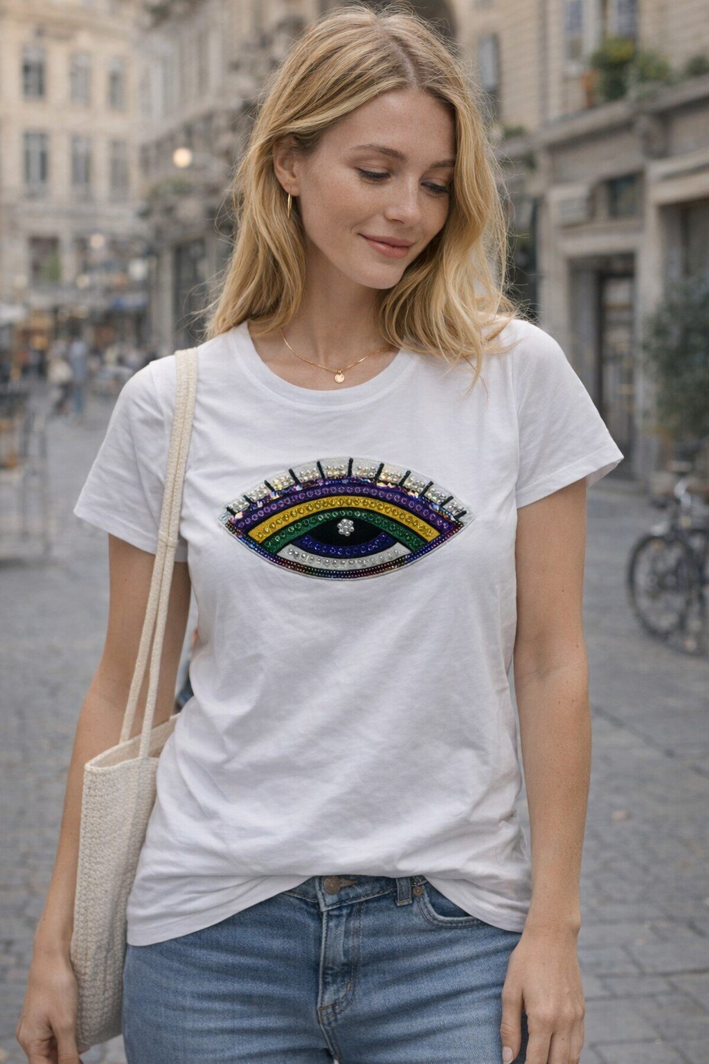 Wholesaler KIS₂ - SHORT SLEEVE T-SHIRT WITH PRINT ONE SIZE