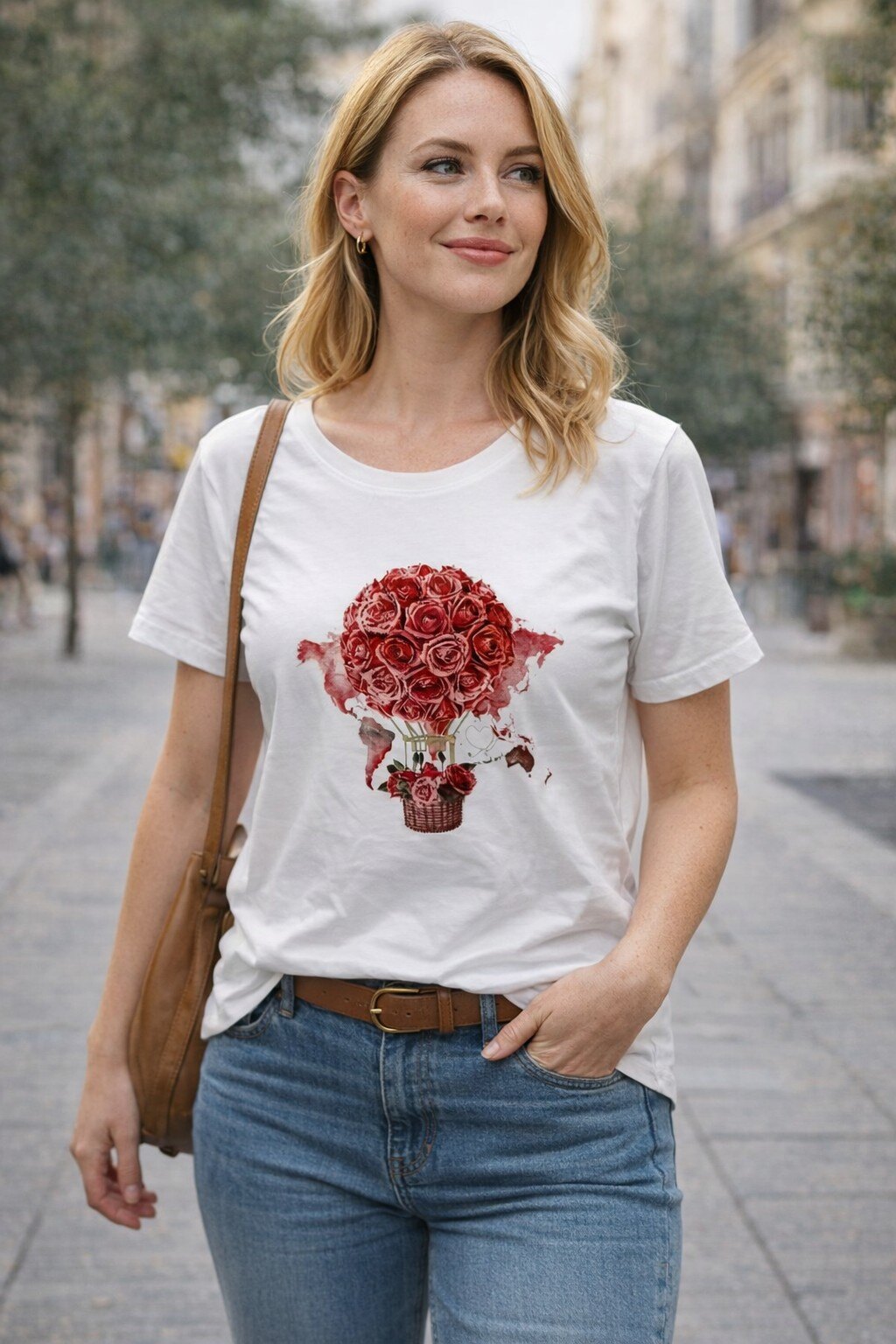 Grossista KIS₂ - T-shirt manica corta girocollo con stampa taglia unica