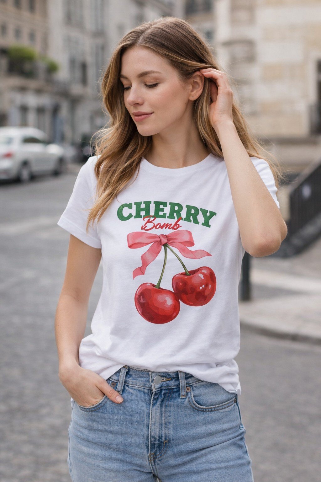 Mayorista KIS₂ - CAMISETA CÓMODA DE MANGA CORTA CON ESTAMPADOS CUELLO REDONDO TALLA ÚNICA