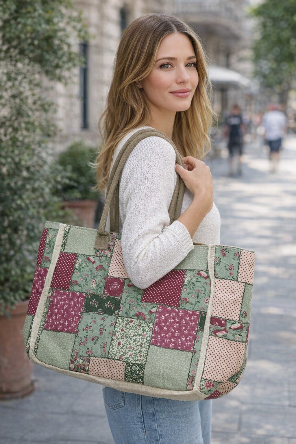 Grossista KIS₂ - BORSE TOTE CON STAMPA GRANDEZZA 35X45X10