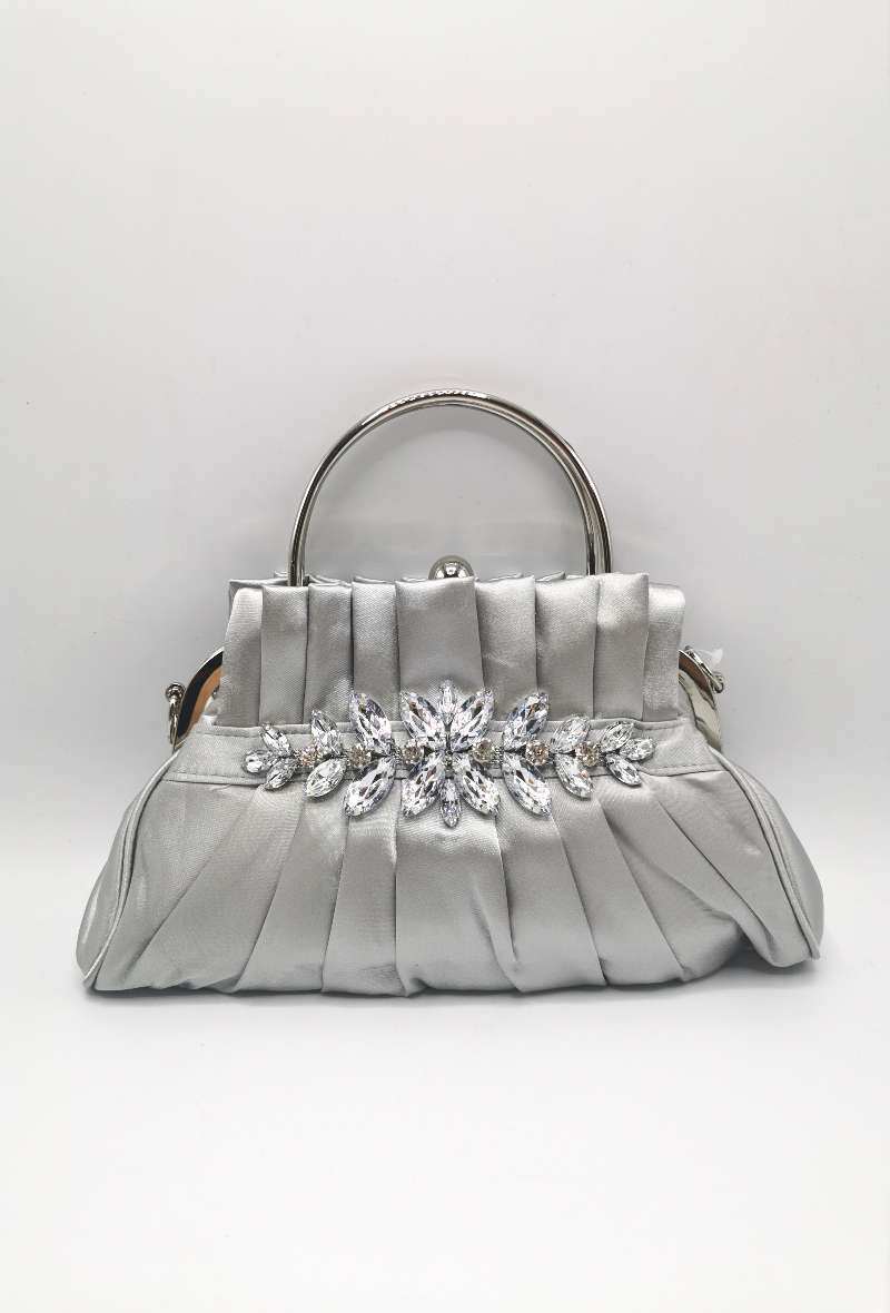Wholesaler KL - Satin clutch with rhinestones