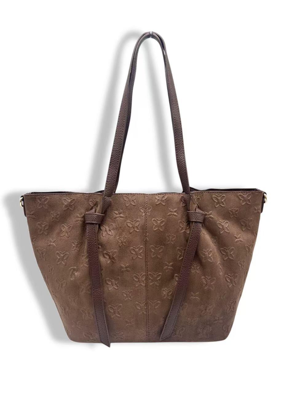Wholesaler KL - Suede-effect handbag