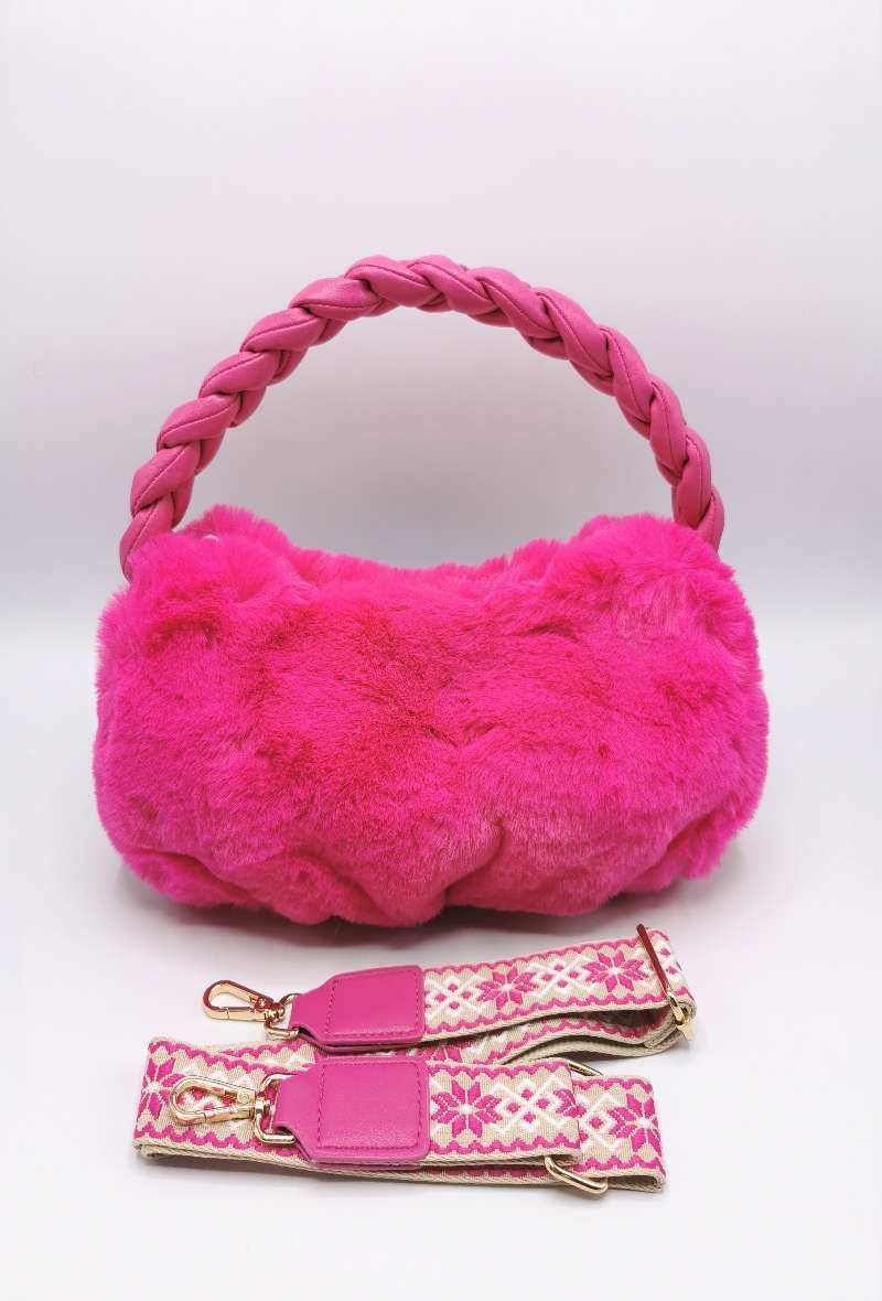 Mayorista KL - Bolso baguette pelo sintético
