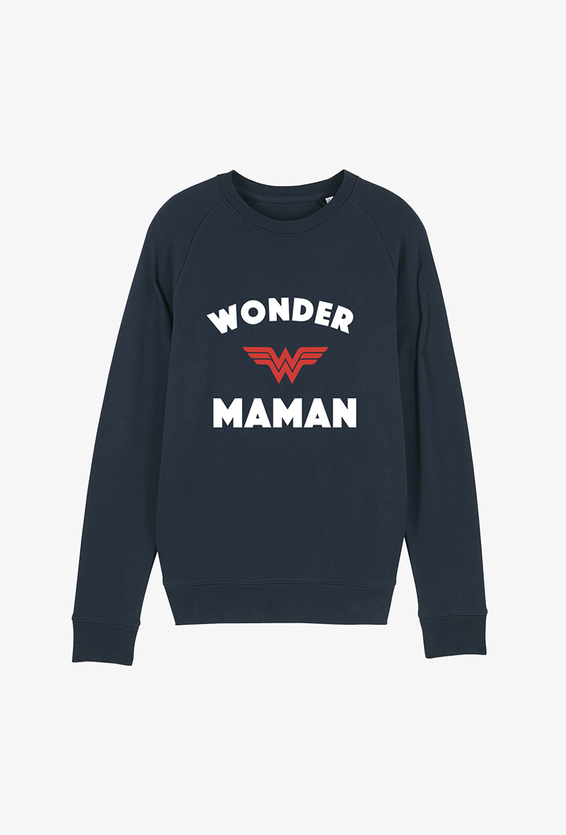 Wholesaler Koloris - Sweat Marine - Wonder Maman
