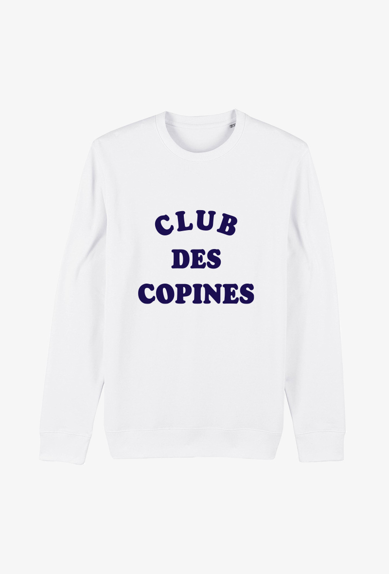 Wholesaler Koloris - Sweat Adulte blanc  - Club des copines