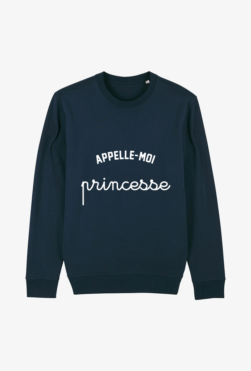 Grossiste Koloris - Sweat Adulte Marine - Appelle-moi princesse