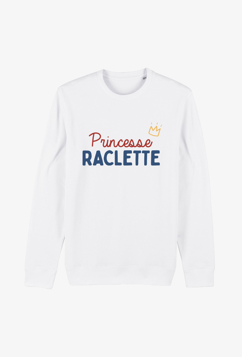Grossiste Koloris - Sweat Adulte blanc - Princesse raclette