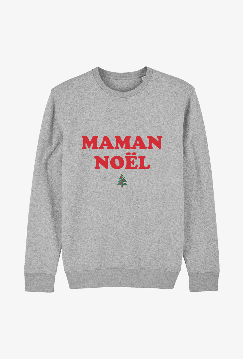 Wholesaler Koloris - Sweat Adulte gris - Maman Noël