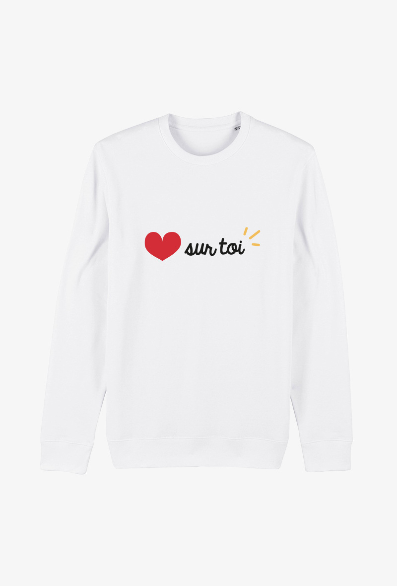 Wholesaler Koloris - Sweat Adulte Blanc - Coeur sur toi