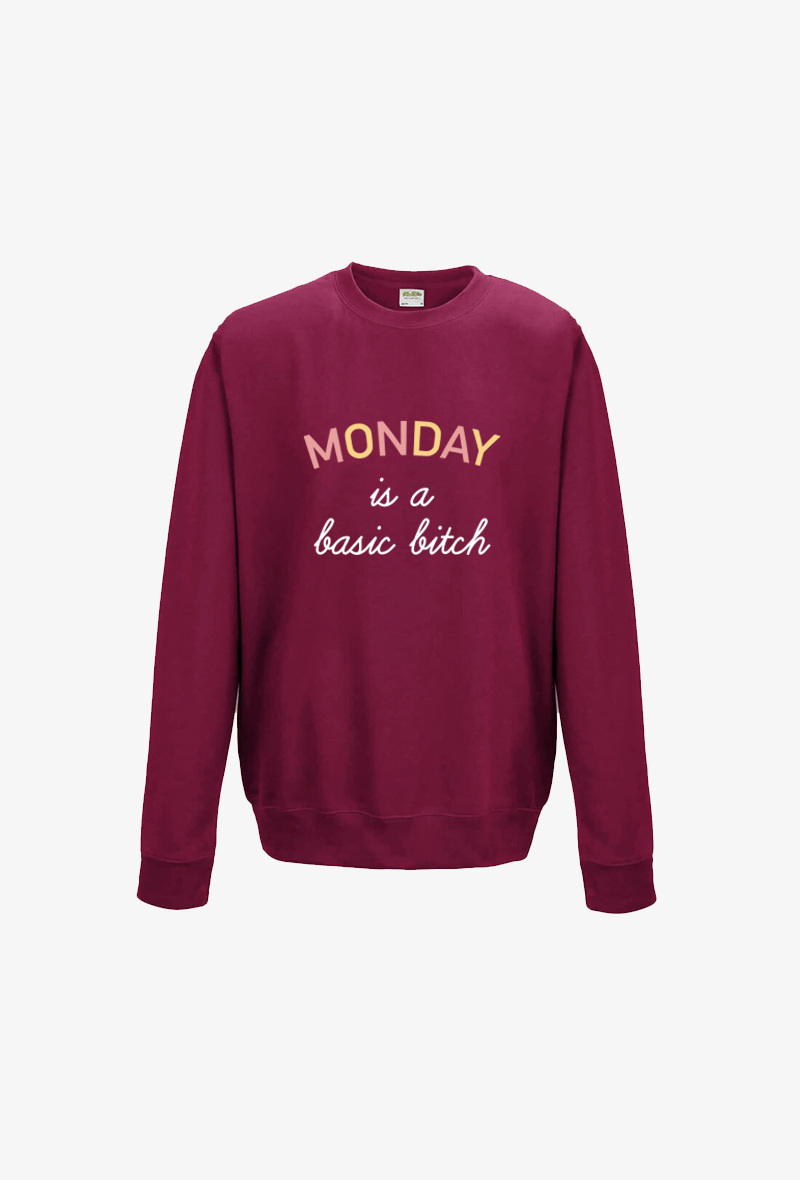 Wholesaler Koloris - Sweat Adulte - Monday is a basic bitch