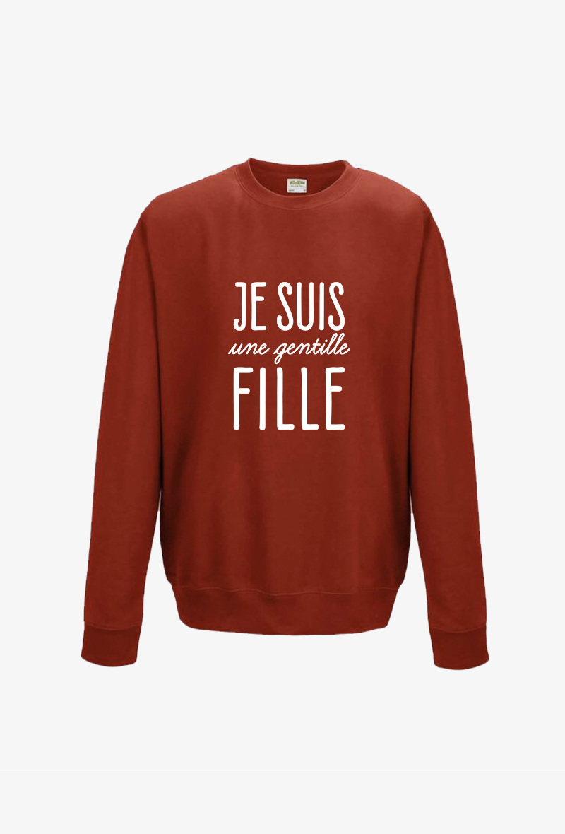 Wholesaler Koloris - Sweat Adulte - Je suis une gentille fille