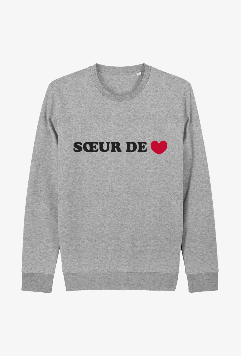 Grossiste Koloris - Sweat Adulte I - Sœur de cœur