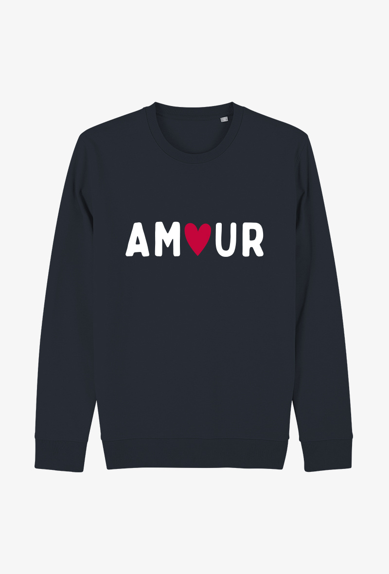 Grossiste Koloris - Sweat Adulte I - Amour (navy)