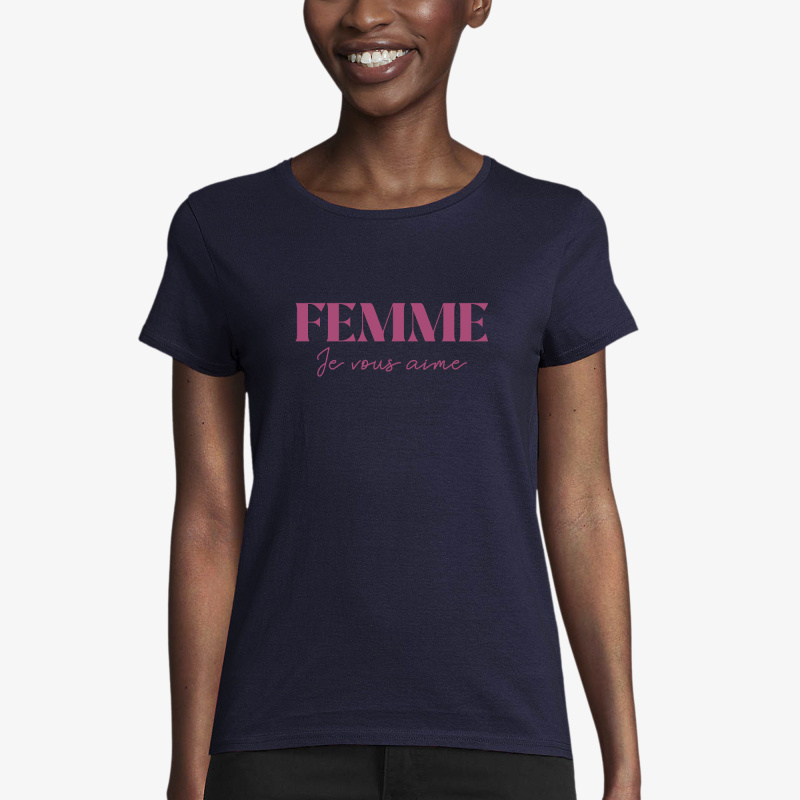 Großhändler Koloris - Damen-T-Shirt für Erwachsene – Frau, ich liebe dich