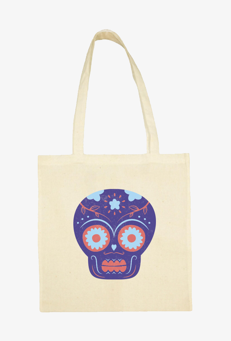 Grossiste Koloris - TOTE BAG Ecru - Calavera 4