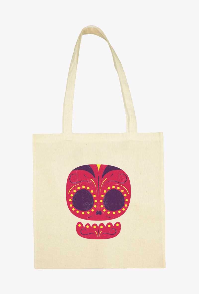 Grossiste Koloris - TOTE BAG Ecru - Calavera 3