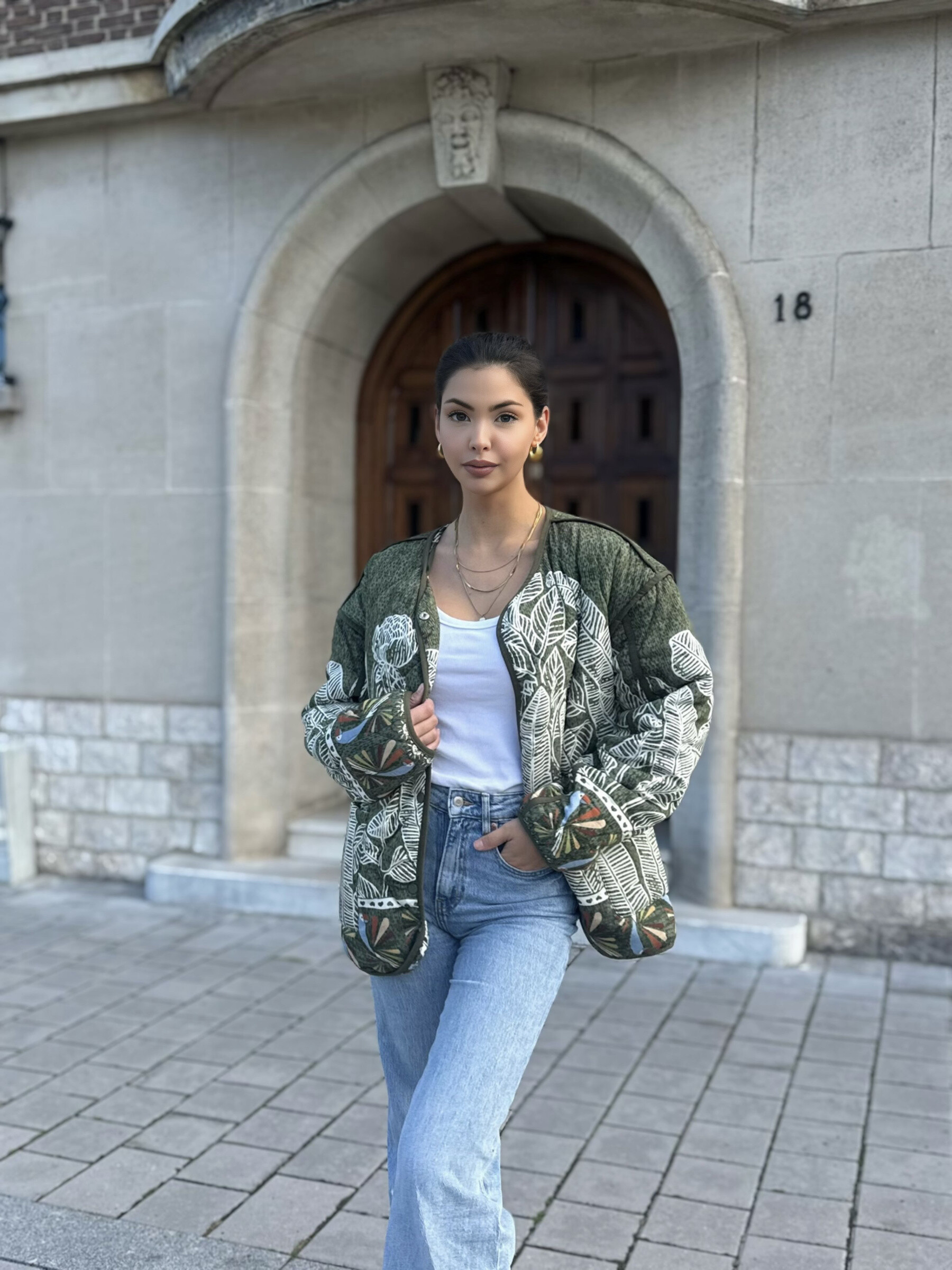 Wholesaler Koolook - Printed quilted jacket