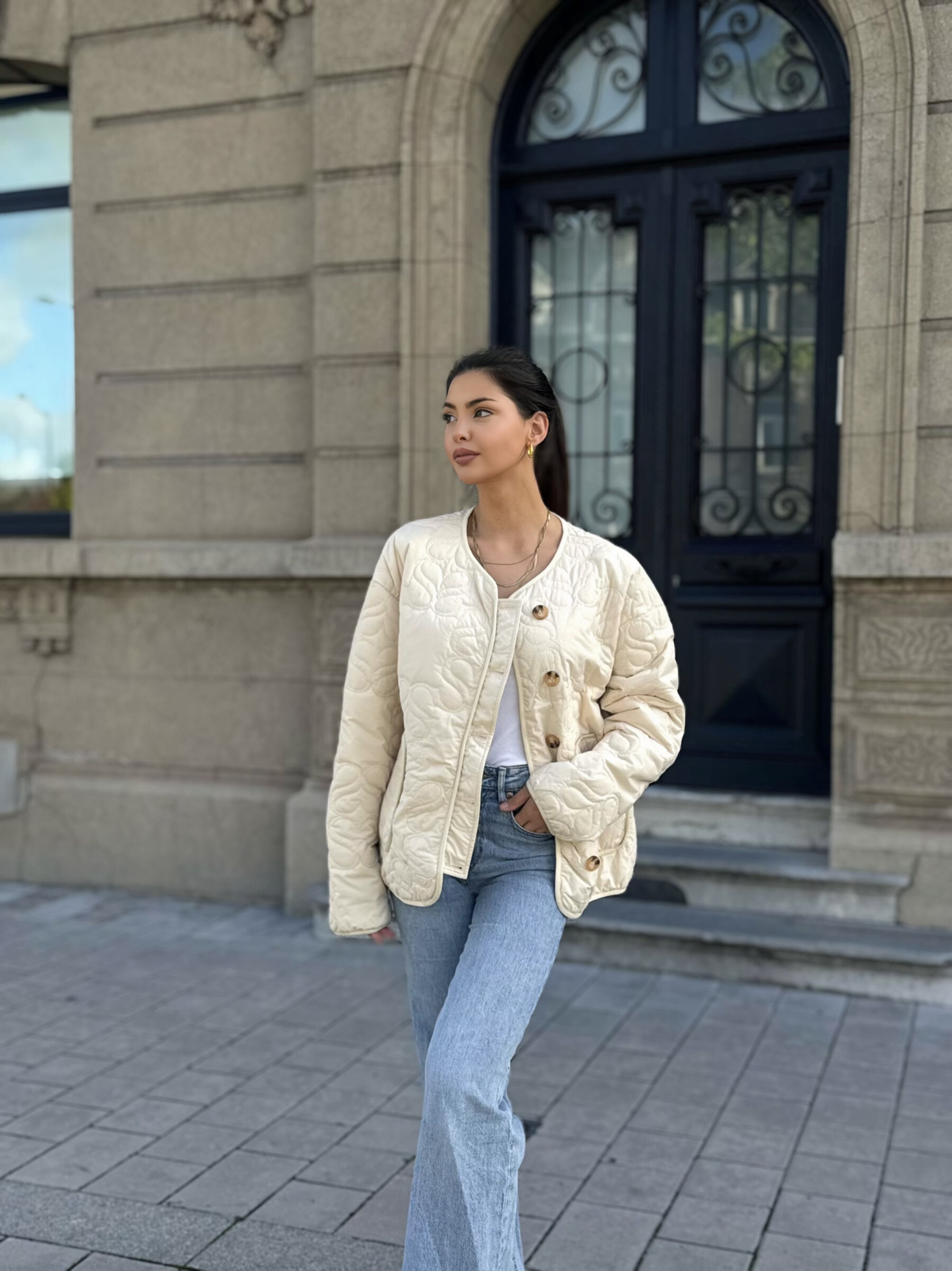Großhändler Koolook - Gepolsterte Jacke mit Detail