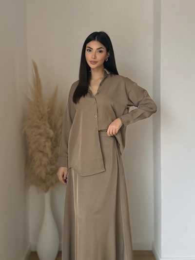 Großhändler Koolook - Satiniertes Hemd Großhändler Koolook - Satiniertes Hemd