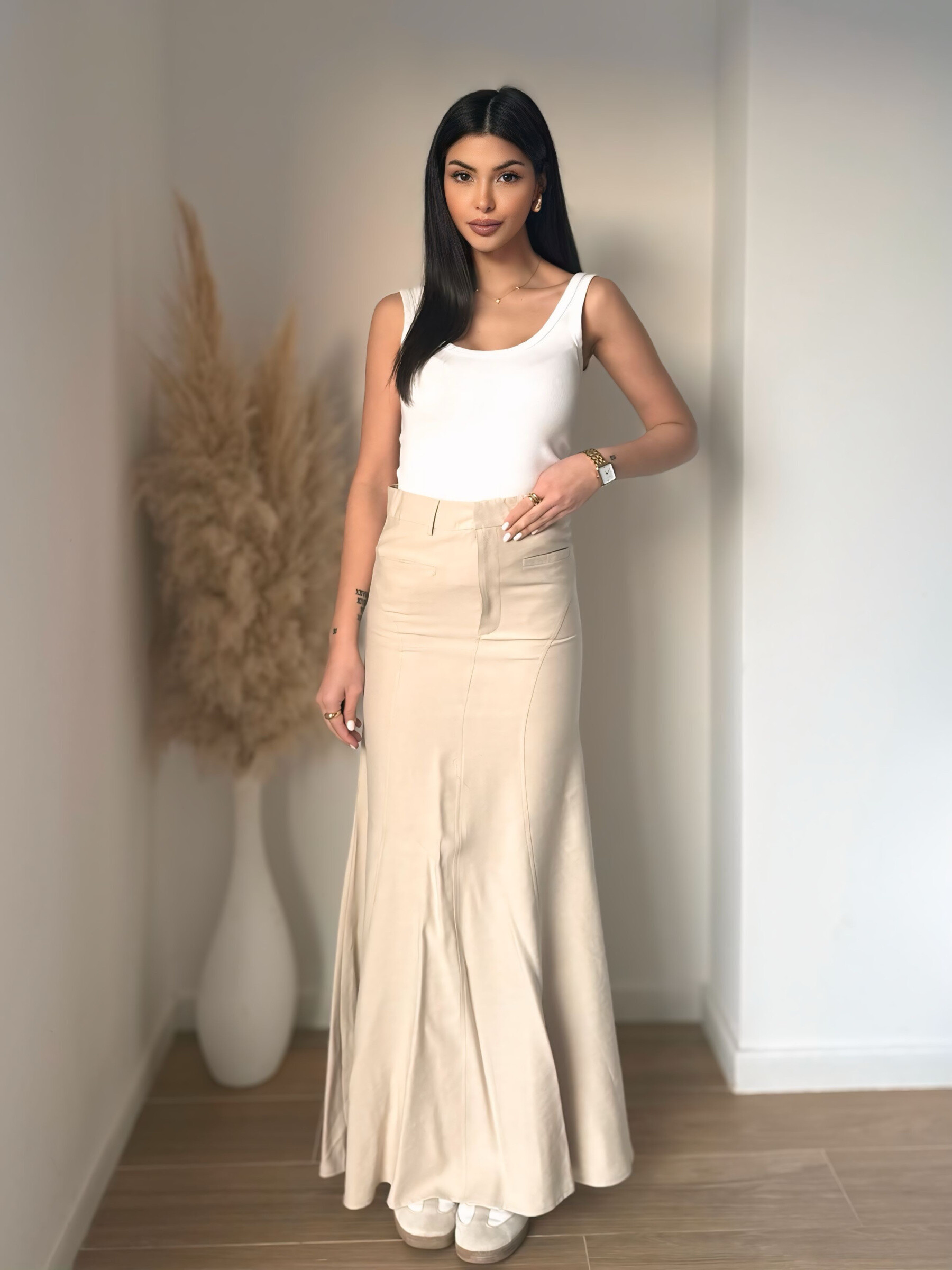 Grossiste Koolook - JUPE LONG EN VISCOSE