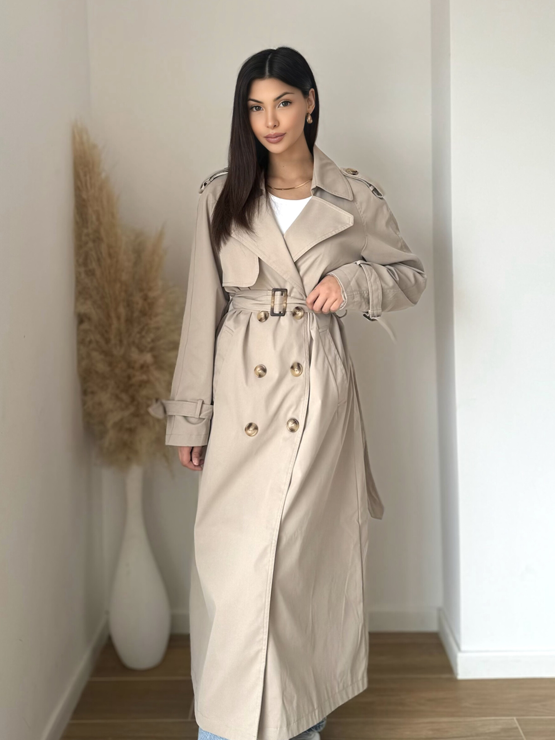 Großhändler Koolook - Langer Trenchcoat