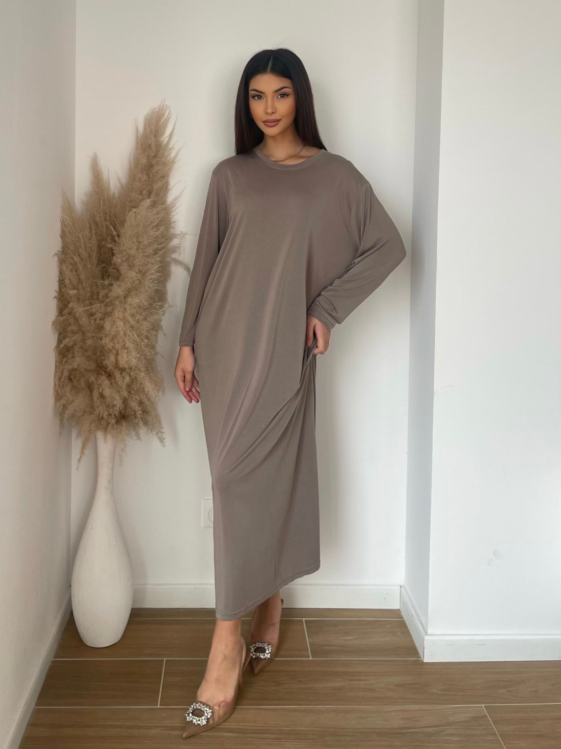 Wholesaler Koolook - Long sleeves t-shirt dress