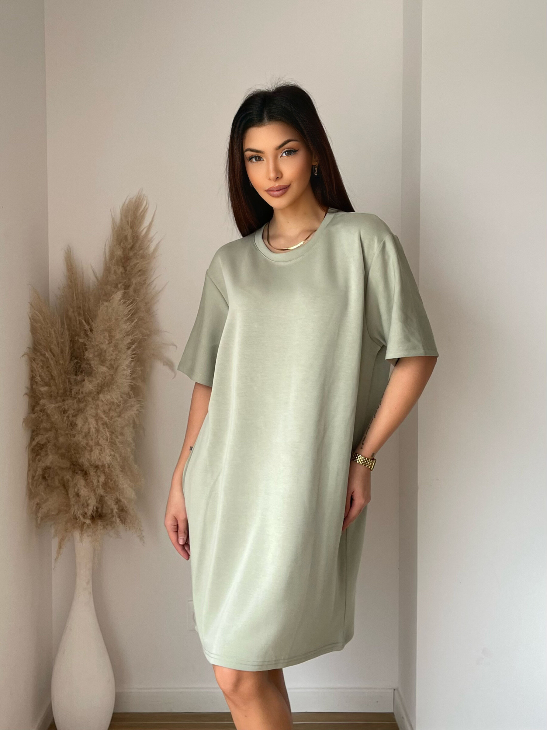 Wholesaler Koolook - Long sleeves t-shirt dress