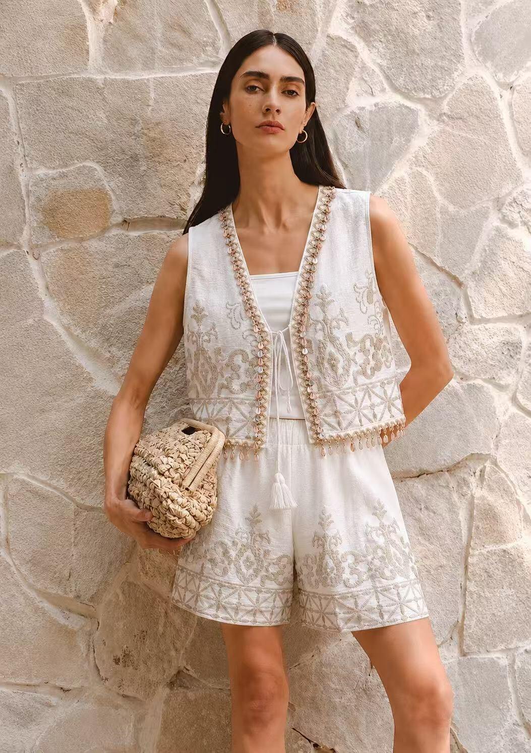 Wholesaler Kothè - Women's boho chic style cotton outfit
