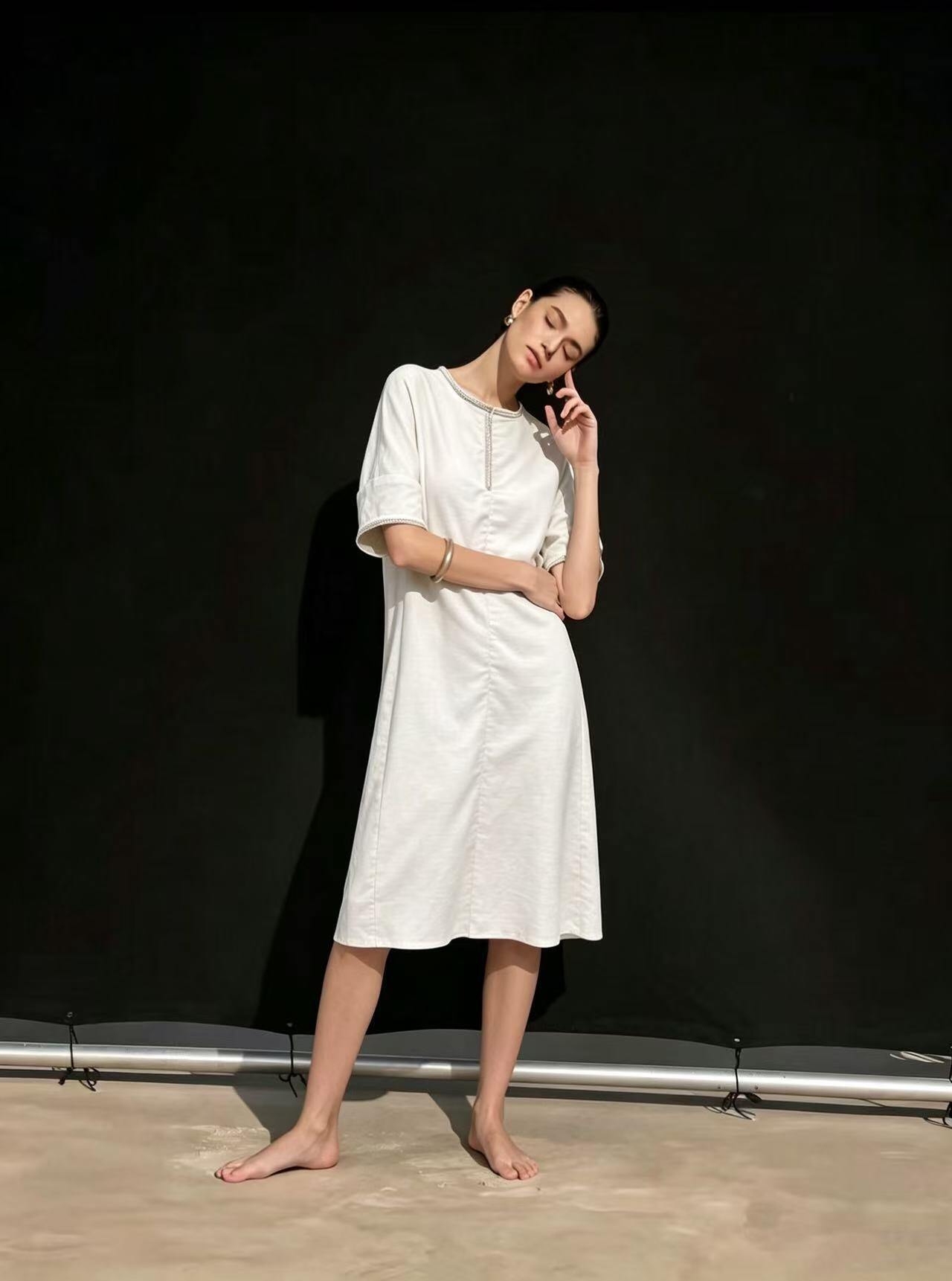 Wholesaler Kothè - Women's dress in linen and cotton