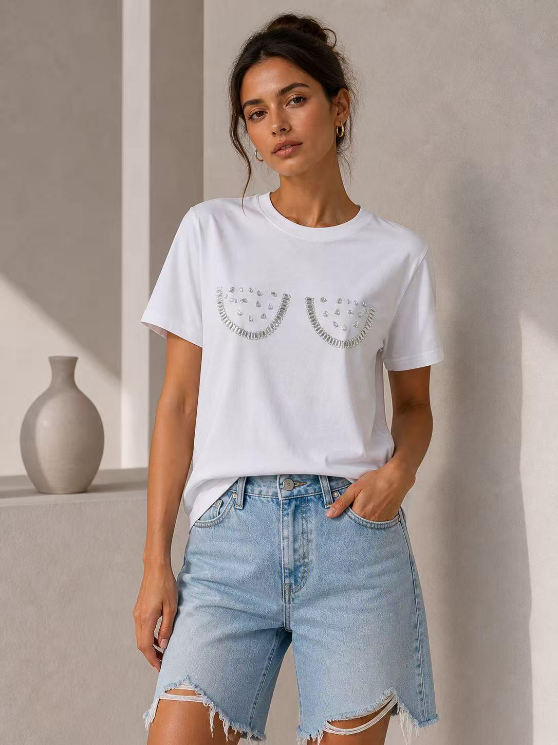 Mayorista Kothè - Camiseta de mujer de algodón