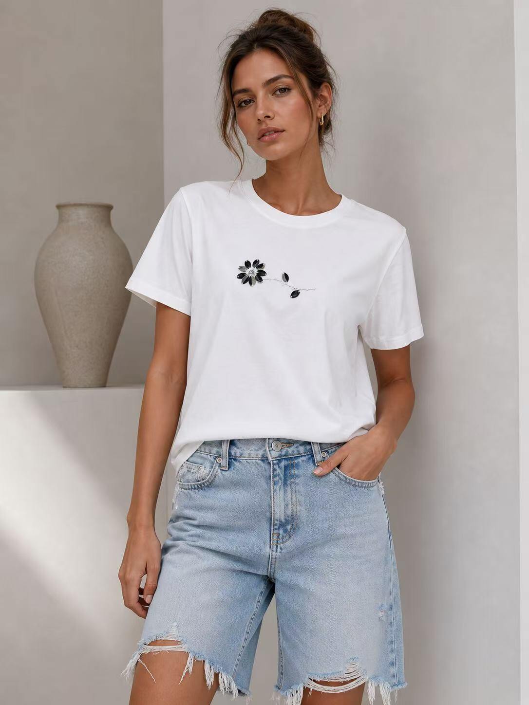 Mayorista Kothè - Camiseta de algodón para mujer