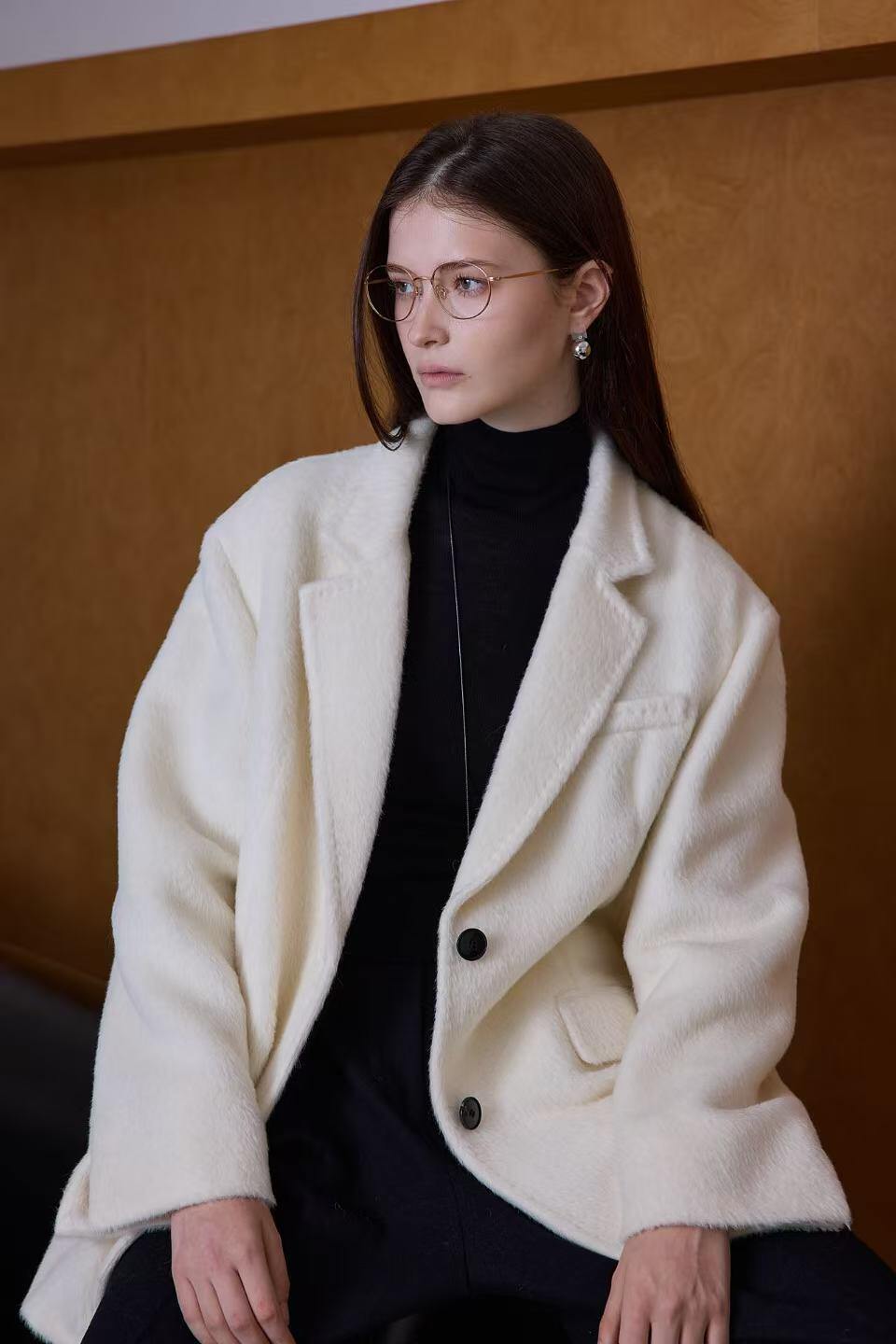 Grossista Kothè - Giacca da donna in suri alpaca e lana