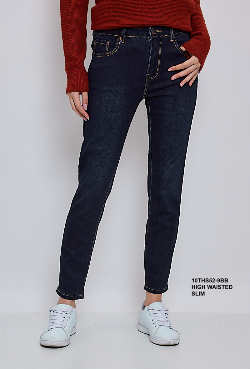 Wholesaler KY CREATION DENIM - High waist slim fit 7/8 jeans