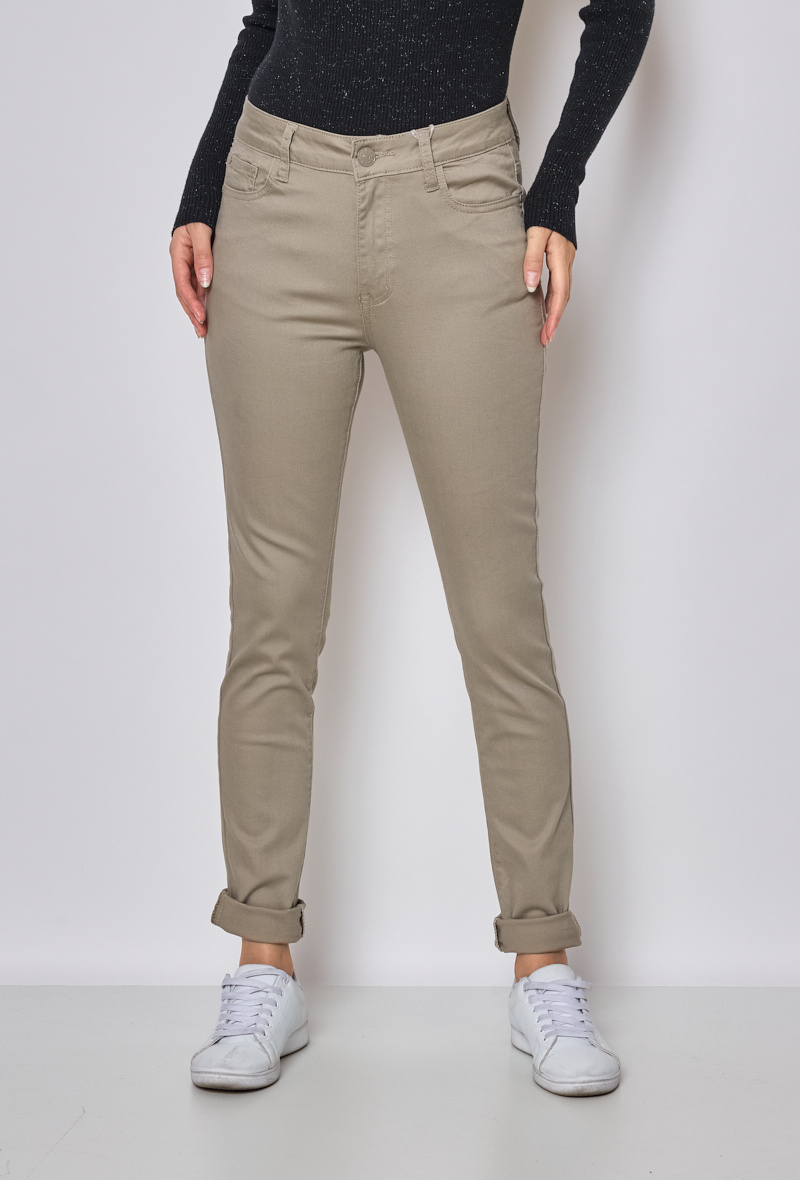 Wholesaler KY CREATION DENIM - High Waist Slim Trousers
