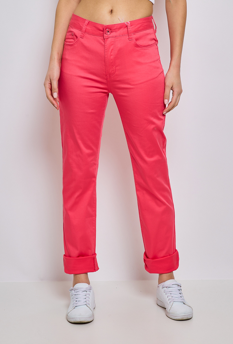 Wholesaler KY CREATION DENIM - Straight high cut size pants