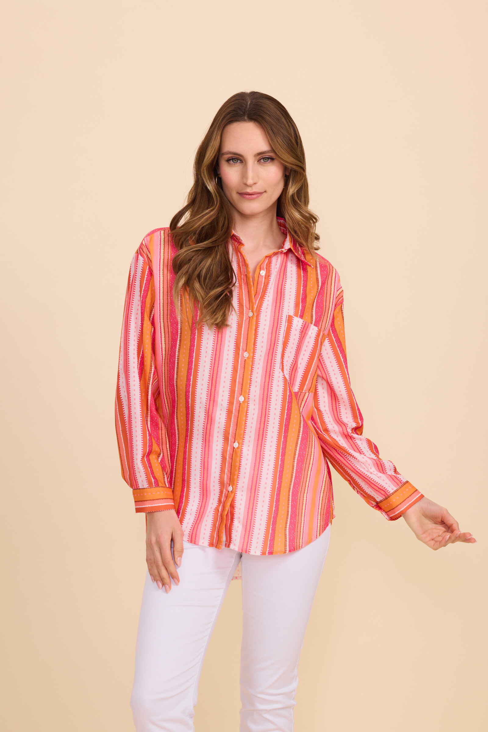 Wholesaler KY CREATION - Shirt with colorful scratches