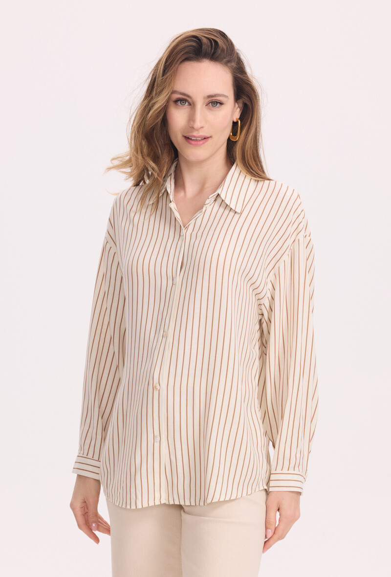 Wholesaler KY CREATION - Two -color striped shirt