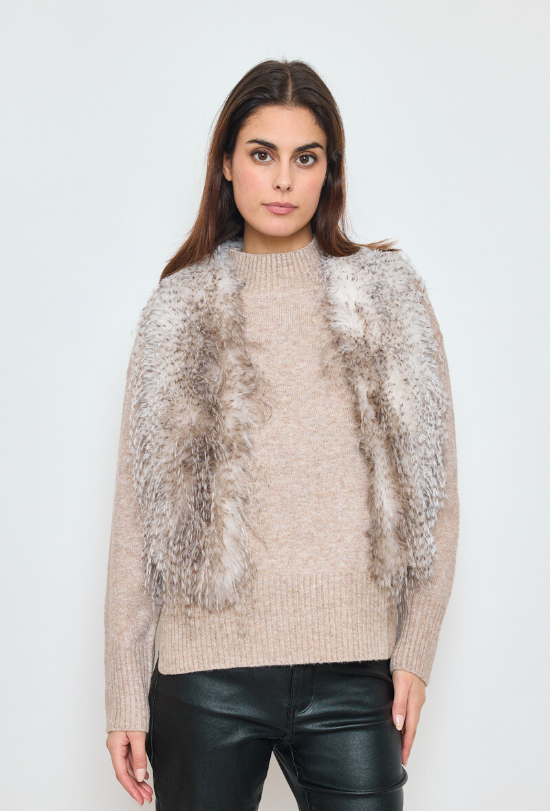 Grossiste KY CREATION - Manteau sans manche en fourrure