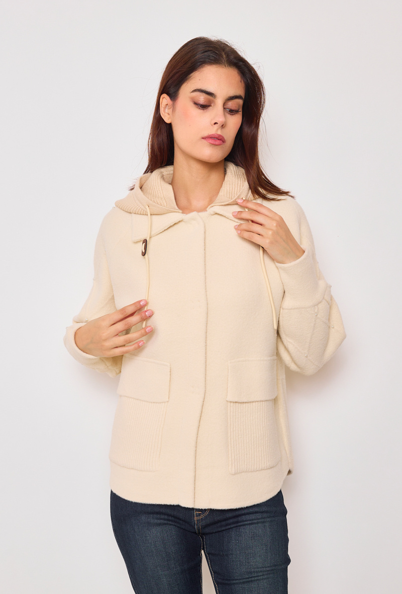Grossiste KY CREATION - Manteau à capuche détachable