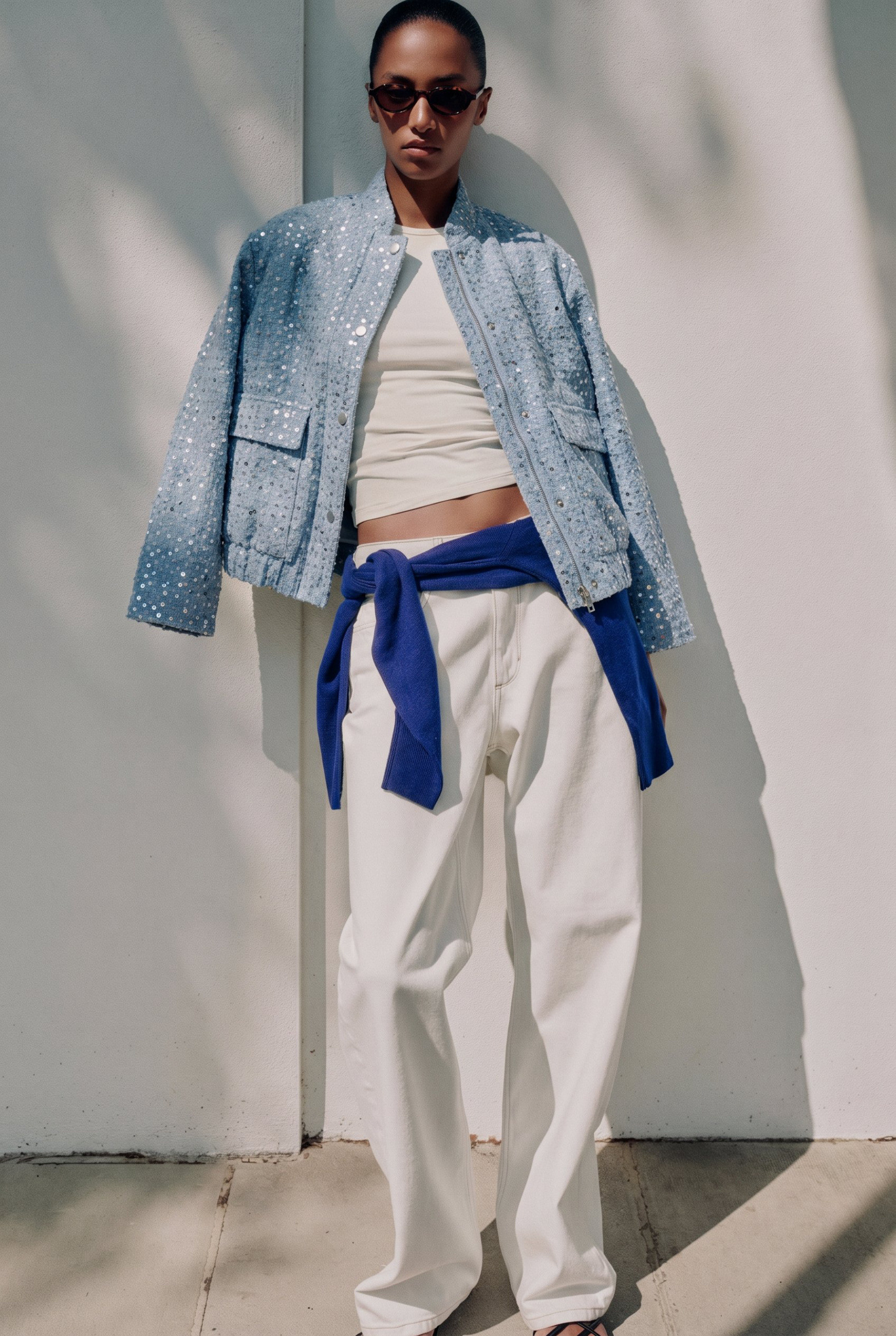 Wholesaler KY CREATION - Denim jacket with sequins