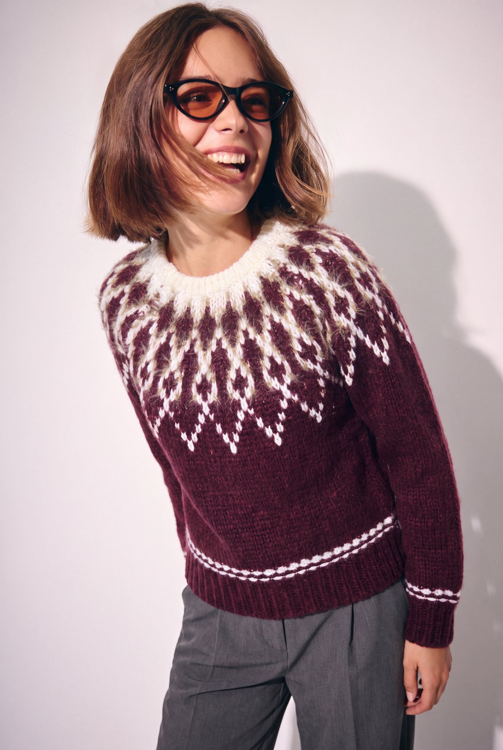 Wholesaler KY CREATION - Chunky knit Icelandic sweater in lopapeysa style