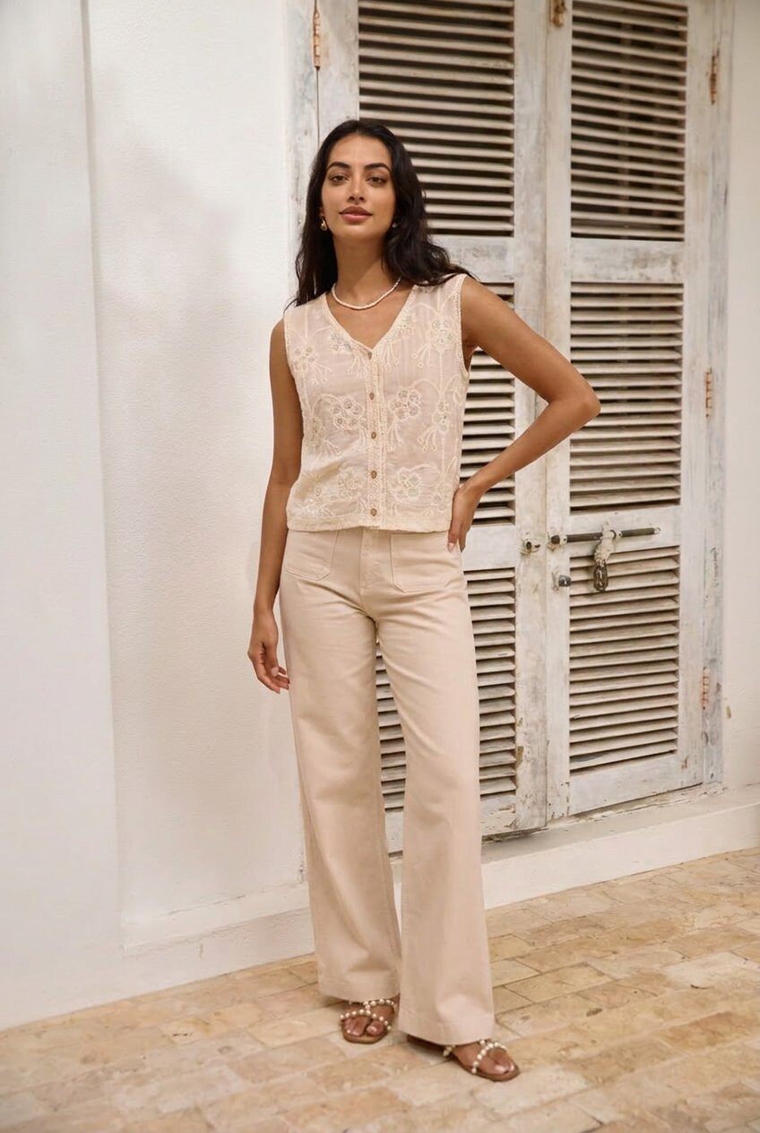 Grossista KY CREATION - Abito midi boho senza spalline con volant e lacci con perle