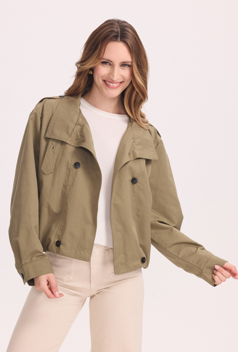 Grossiste KY CREATION - Imperméable court croisé
