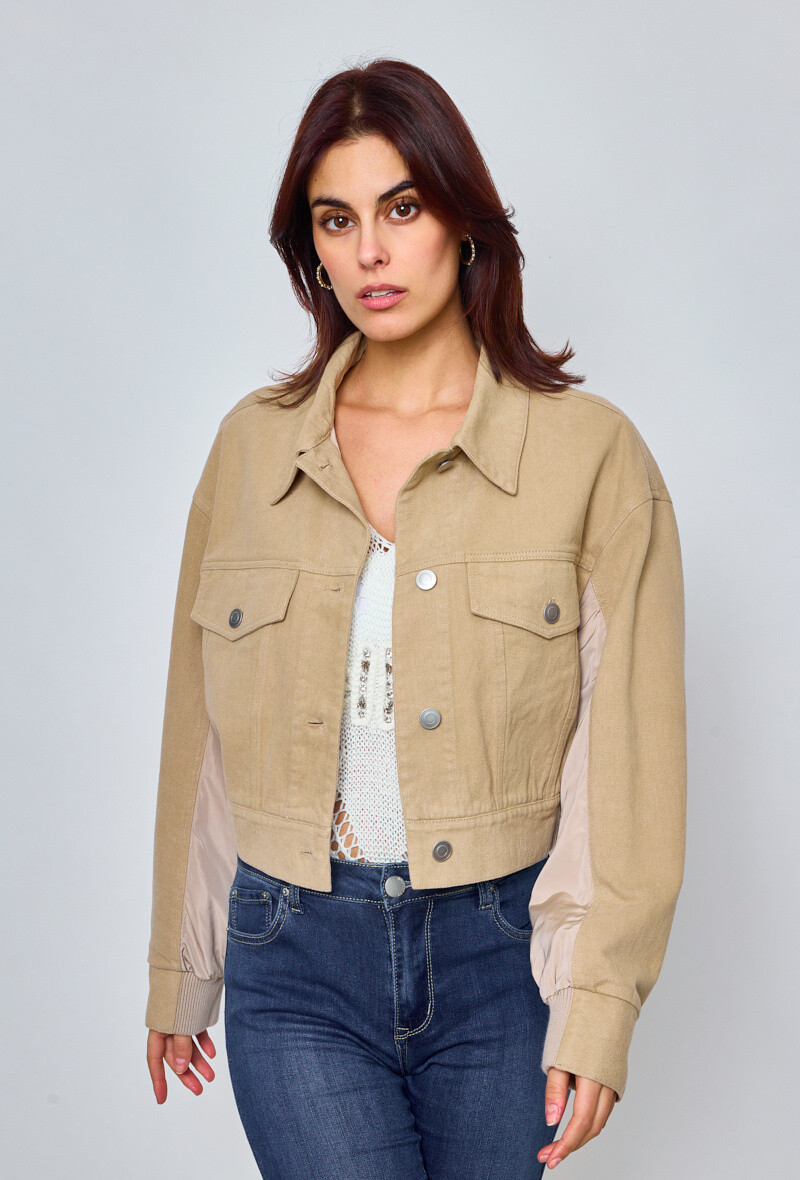 Wholesaler KY CREATION - Bomber denim jacket