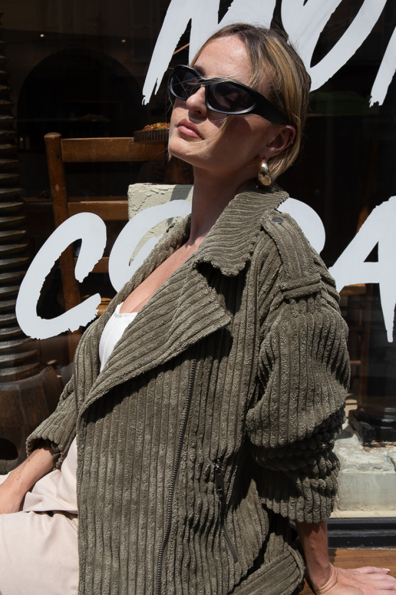 Wholesaler Kzell Paris - CORDUROY PERFECTO JACKET (8693)