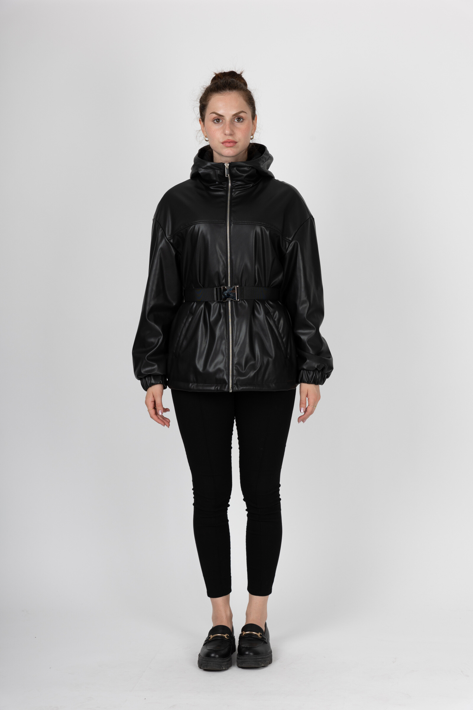 Grossista Kzell Paris - PARKA IN PELLE SINTETICA