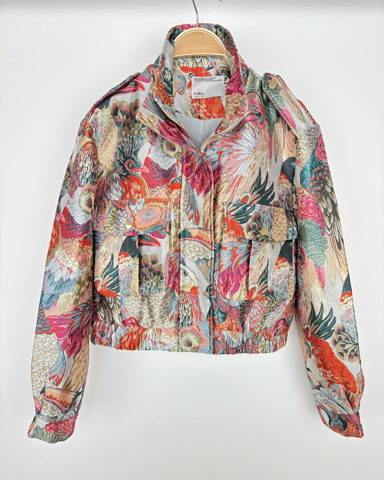 Wholesaler Kzell Paris - Metallic jacquard bird jacket